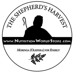 THE SHEPHERD'S HARVEST WWW.NUTRITIONWORLDSTORE.COM MORINGA (OLEIFERA) FOR ENERGY logo