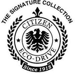 THE SIGNATURE COLLECTION CITIZEN ECO-DRIVE SINCE 1918 logo