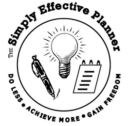 THE SIMPLY EFFECTIVE PLANNER DO LESS ACHIEVE MORE GAIN FREEDOM logo