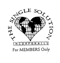 THE SINGLE SOLUTION INCORPORATED FOR MEMBERS ONLY logo