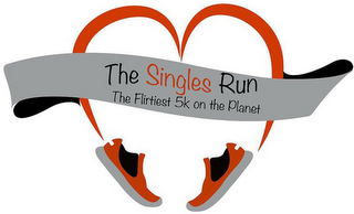 THE SINGLES RUN THE FLIRTIEST 5K ON THEPLANET logo
