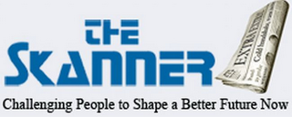 THE SKANNER CHALLENGING PEOPLE TO SHAPE A BETTER FUTURE NOW logo