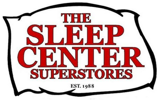 THE SLEEP CENTER SUPERSTORES EST. 1988 logo