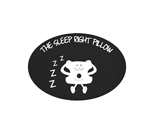 THE SLEEP RIGHT PILLOW ZZZZ logo