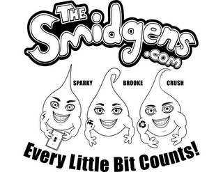 THE SMIDGENS.COM SPARKY BROOKE CRUSH EVERY LITTLE BIT COUNTS! logo