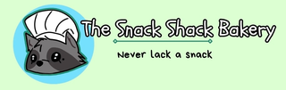 THE SNACK SHACK BAKERY NEVER LACK A SNACK logo