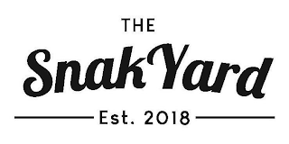 THE SNAK YARD EST. 2018 logo