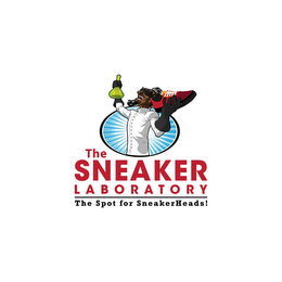 THE SNEAKER LABORATORY THE SPOT FOR SNEAKERHEADS! logo