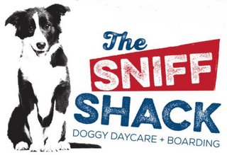 THE SNIFF SHACK DOGGY DAYCARE + BOARDING logo