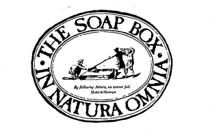 THE SOAP BOX IN NATURA OMNIA BY FOLLOWING NATURE, WE CANNOT FAIL.  MICHEL DE MONTAIGNE logo