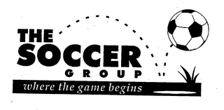 THE SOCCER GROUP WHERE THE GAME BEGINS logo