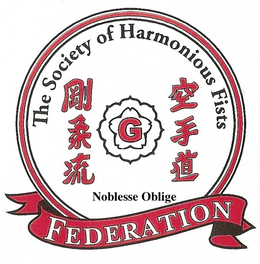 THE SOCIETY OF HARMONIOUS FISTS G NOBLESSE OBLIGE FEDERATION logo
