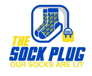 THE SOCK PLUG OUR SOCKS ARE LIT logo