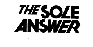 THE SOLE ANSWER logo