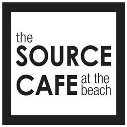THE SOURCE CAFE AT THE BEACH logo