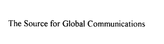 THE SOURCE FOR GLOBAL COMMUNICATIONS logo