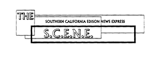 THE SOUTHERN CALIFORNIA EDISON NEWS EXPRESS S.C.E.N.E. logo