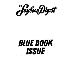 THE SOYBEAN DIGEST BLUE BOOK ISSUE logo
