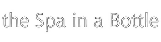 THE SPA IN A BOTTLE logo