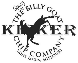THE SPICY BILLY GOAT CHIP COMPANY KICKER SAINT LOUIS, MISSOURI logo