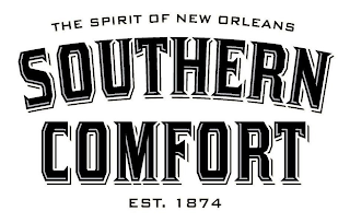 THE SPIRIT OF NEW ORLEANS SOUTHERN COMFORT EST. 1874 logo