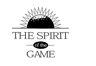 THE SPIRIT OF THE GAME logo