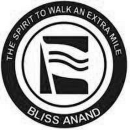 THE SPIRIT TO WALK AN EXTRA MILE BLISS ANAND logo