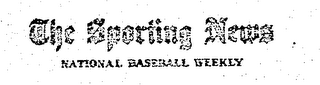 THE SPORTING NEWS NATIONAL BASEBALL WEEKLY logo