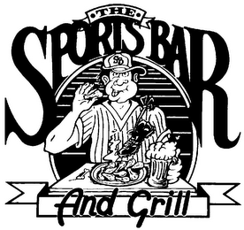 THE SPORTS BAR SB AND GRILL logo