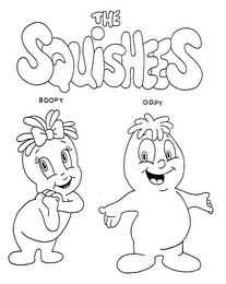 THE SQUISHEES, BOOPY, OOPY logo