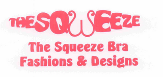 THE SQWEEZE THE SQUEEZE BRA FASHIONS & DESIGNS logo