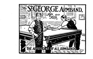 THE ST. GEORGE ARMBAND SOFT AS SILK THE ARISTOCRAT OF ALL ARMBANDS logo