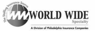 THE STAFFING INSURANCE SOURCE WW WORLD WIDE SPECIALTY A DIVISION OF PHILADELPHIA INSURANCE COMPANIES logo