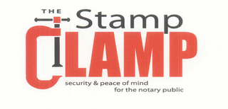 THE STAMP CLAMP SECURITY AND PEACE OF MIND FOR THE NOTARY PUBLIC logo