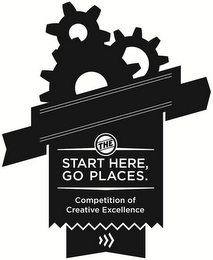 THE START HERE, GO PLACES. COMPETITION OF CREATIVE EXCELLENCE logo