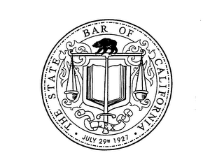 THE STATE BAR OF CALIFORNIA LEX JULY 29TH 1927 logo
