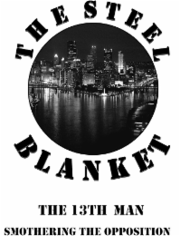 THE STEEL BLANKET THE 13TH MAN SMOTHERING THE OPPOSITION logo