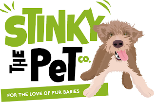 THE STINKY PET CO.  FOR THE LOVE OF FUR BABIES logo