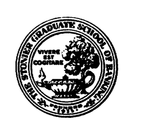 THE STONIER GRADUATE SCHOOL OF BANKING VIVERE EST COGITARE FOUNDED 1935 logo