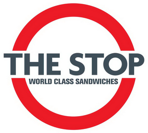 THE STOP WORLD CLASS SANDWICHES logo