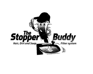 THE STOPPER BUDDY HAIR, DIRT AND SOAP FILTER SYSTEM logo