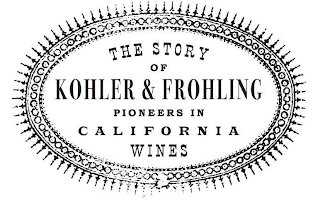 THE STORY OF KOHLER & FROHLING PIONEERS IN CALIFORNIA WINES logo