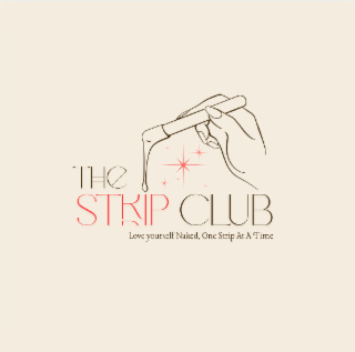 THE STRIP CLUB LOVE YOURSELF NAKED, ONE STRIP AT A TIME logo