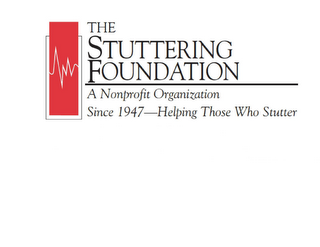 THE STUTTERING FOUNDATION A NONPROFIT ORGANIZATION SINCE 1947 - HELPING THOSE WHO STUTTER logo