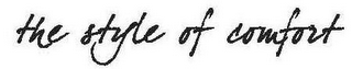 THE STYLE OF COMFORT logo