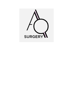 THE STYLIZED LETTERS A AND Q AND THE LITERAL ELEMENT SURGERY logo