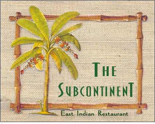 THE SUBCONTINENT, EAST INDIAN RESTAURANT logo