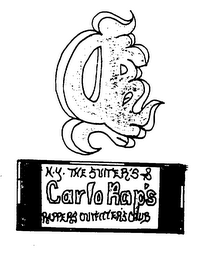THE SUITER'S & RAPPER'S CARLO RAP'S OUTFITTERS CLUB. logo