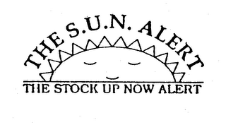 THE S.U.N. ALERT THE STOCK UP NOW ALERT logo