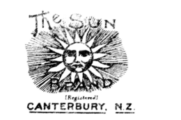 THE SUN BRAND CANTERBURY N.Z. logo